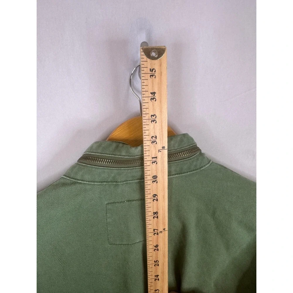 Levis Mens Olive Green Cotton Twill Field Jacket Military Utility Coat Size M